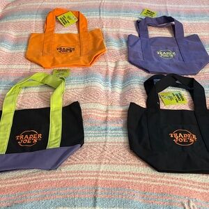 Colorful Trader Joe's Tote Bags Set